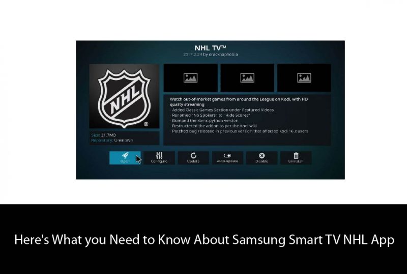 Here’s What you Need to Know About Samsung Smart TV NHL App